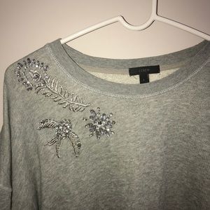 J. CREW Embroidered Sweater